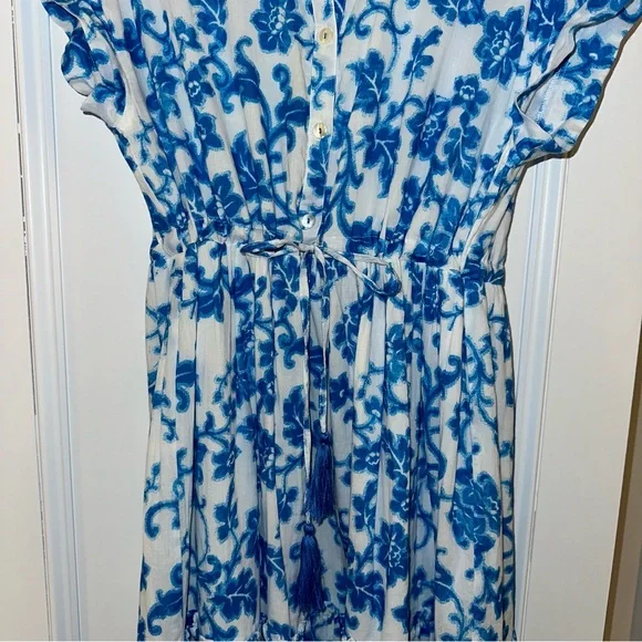 Ro’s Garden Mumi Printed Drawstring Midi-Dress - Picture 2 of 8